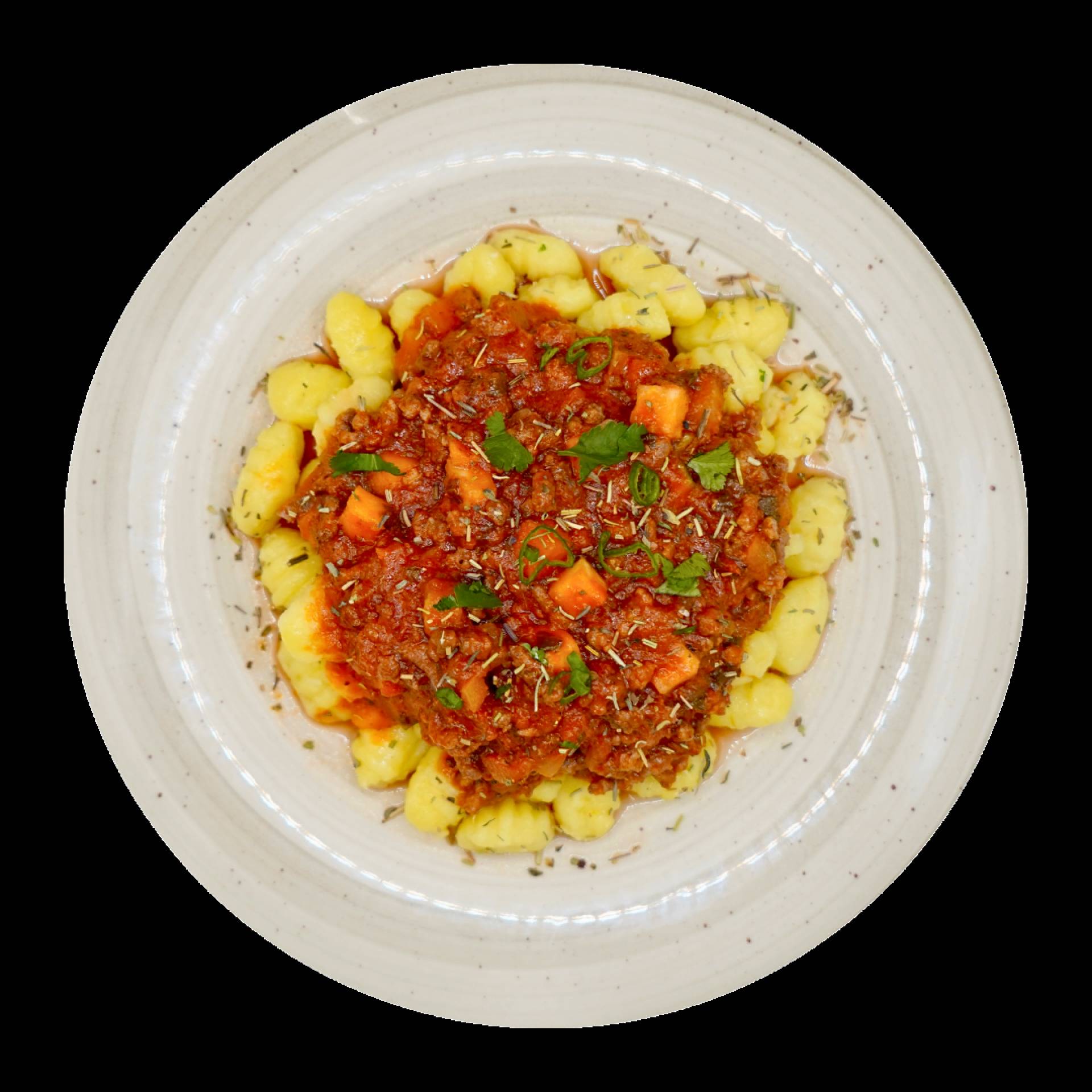 Boeuf façon bolo, gnocchis (LIGGS) et petits légumes